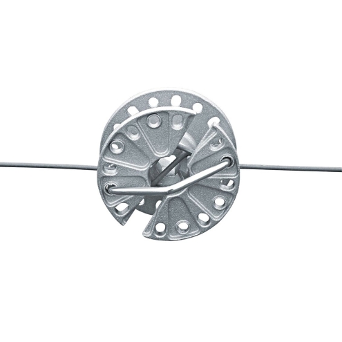 Drahtspanner drehbar, Aluminium, zum Spannen von Weidezaundraht