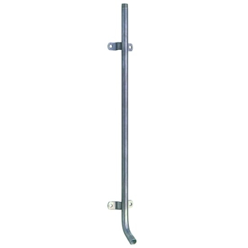 Monoflo Edelstahlrohr 75cm, 1/2 Zoll, 30° Grad, Wasserrohr mit Haltern und Tränkeabgang