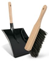 Kehrgarnitur: Kehrblech und Rosshaar Handfeger, Kehrset mit Naturborsten Kehrgarnitur: Kehrblech und Rosshaar Handfeger, Kehrset mit Naturborsten