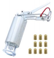 Kieferle Wühlmausschussfalle W2 + 10 Kartuschen - Wühlmausschussgerät zur Wühlmausabwehr