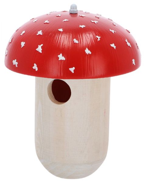 Esschert Design Nistkasten Fliegenpilz - Vogelhaus für Zaunkönige