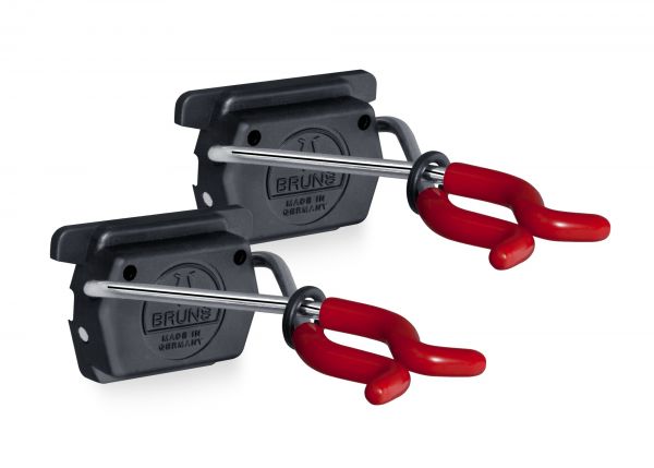 2x Bruns Gerätehalter, Zusatzhalter für Wandschiene, Halterung für Gartengeräte - SB 2.0