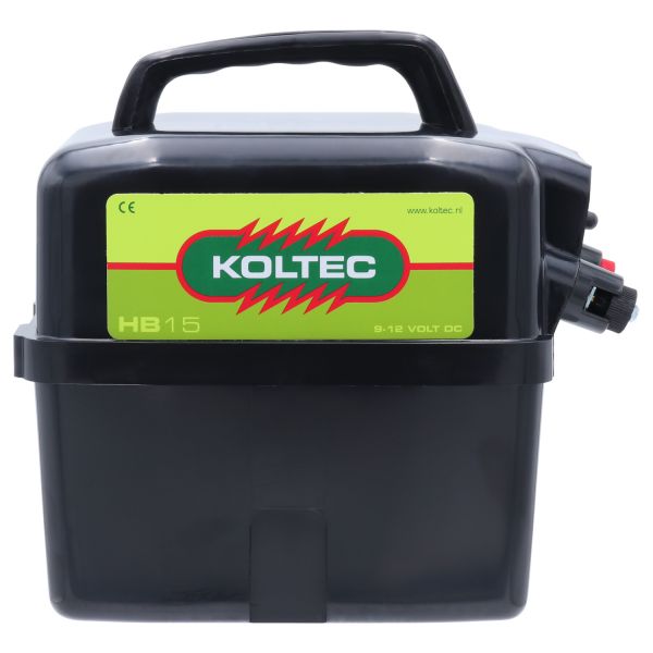 Koltec Weidezaungerät HB15, 9V-12V Batteriegerät für mobile Weidezäune
