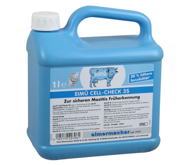 eimü® Cell-Check 3S, 1 Liter, Milch-Zelltest zur sicheren Mastitis Früherkennung