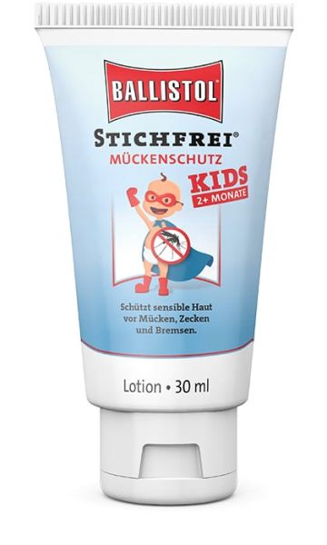 Ballistol® Stichfrei Kids 30ml Tube, Mückenschutz-Lotion und Hautpflegeöl für Kinder