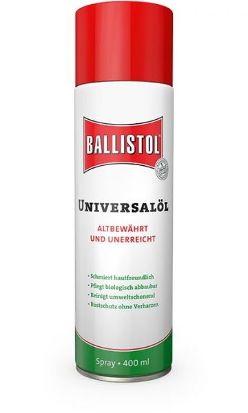 Ballistol® Universalöl 400ml Spray, bewährtes Spezialmittel, Multifunktionsöl, Pflegeöl