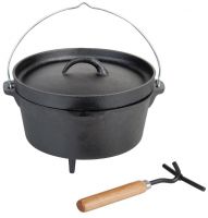 Esschert Design Dutch-Oven FF117, Holländischer Outdoor-Kochtopf aus Gusseisen Esschert Design Dutch-Oven FF117, Holländischer Outdoor-Kochtopf aus Gusseisen