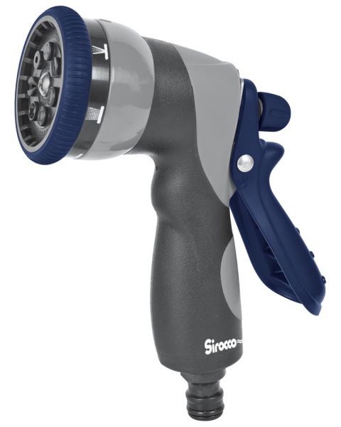 Siro Soft Brausepistole Premium 7 Düsen - mit Feststeller und Sprühstärkenregelung