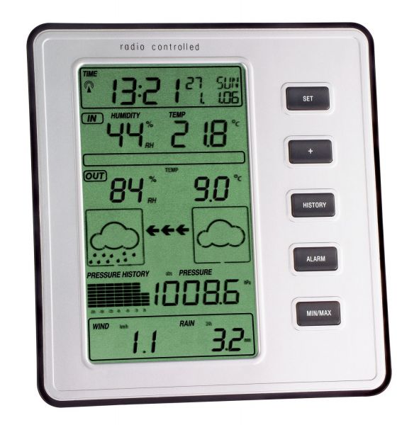 TFA Funk-Wetterstation STRATOS mit Thermo-Hygro-, Wind- und Regensensor 35.1077