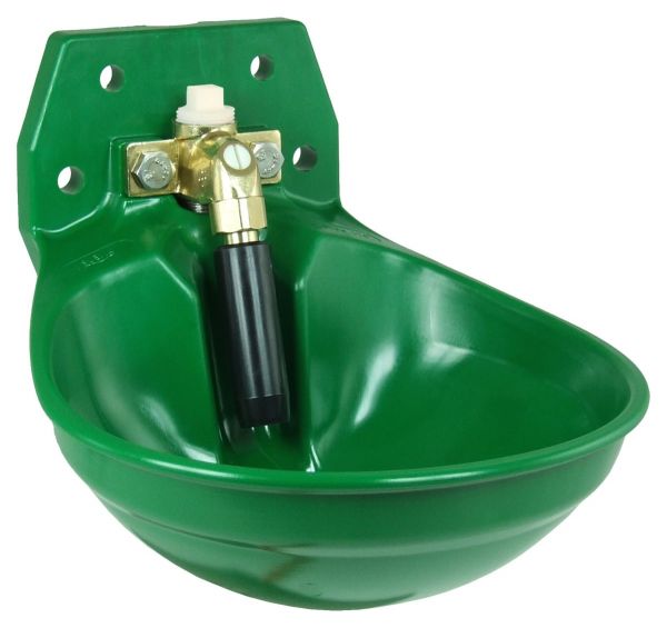 Suevia Tränkebecken Mod. 12P grün mit 3/4 Zoll Messing-Ventil - 100.0123