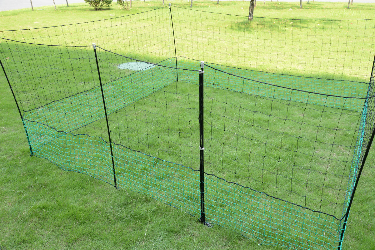 Geflügelzaun Meterware Höhe 1,20 m grün Hühnerzaun Geflügelnetz Freilauf Zaun 