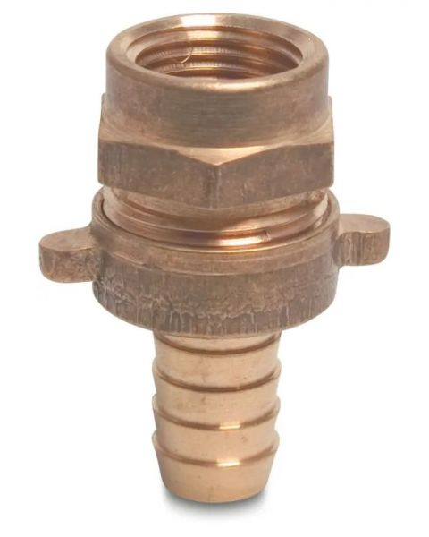 Messing Schlauchverschraubung 3/4 Zoll IG - 25mm Schlauchtülle mit Sechskant