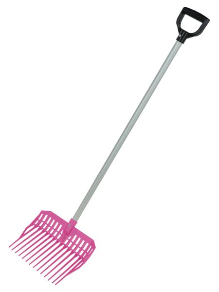 Kinder Dunggabel EcoFork Mini mit Stiel - pink - Mistgabel für Kinder 113cm