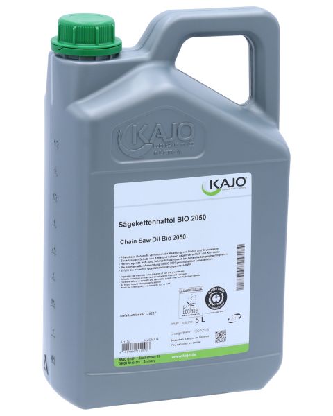 Kajo Sägekettenhaftöl BIO 2050 5 Liter - Haftöl für Motorsägen &amp; Elektrosägen