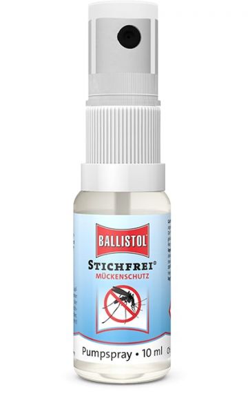 Ballistol Stichfrei® 10ml Pumpspray, Mückenschutzspray mit Hautpflege und UV-Filter