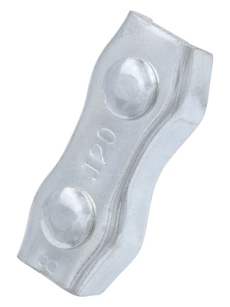 Seilverbinder 6mm verzinkt - Verbinder für Weidezaunseile - Duplexklemme - 10 Stück