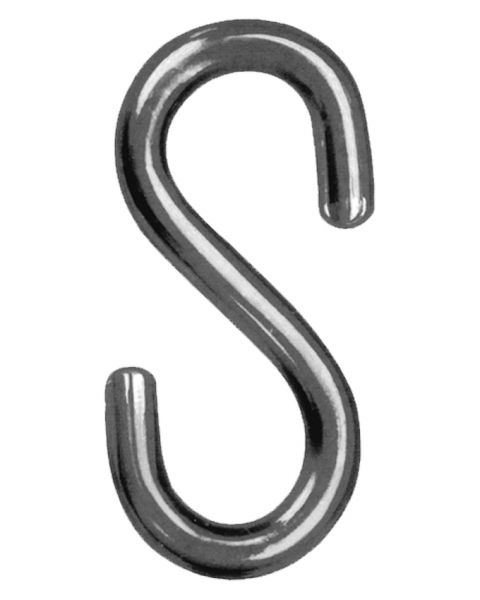S-Haken 3x25mm verzinkt - Abstand 3mm - Aufhängehaken - Metallhaken