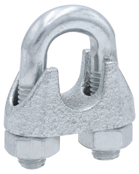 Drahtseilklemme verzinkt 3mm - 1/8 Zoll - M4 - Seilklemme DIN 741