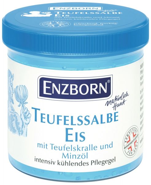 Enzborn Teufelssalbe Eis 200ml, kühlendes Pflegegel mit der Kraft der Teufelskralle