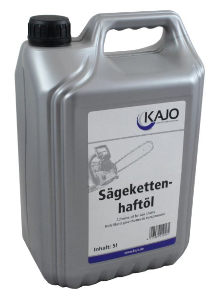 KAJO Sägeketten-Haftöl 5 Liter Kanister, Sägekettenöl für Motorsägen aller  Art
