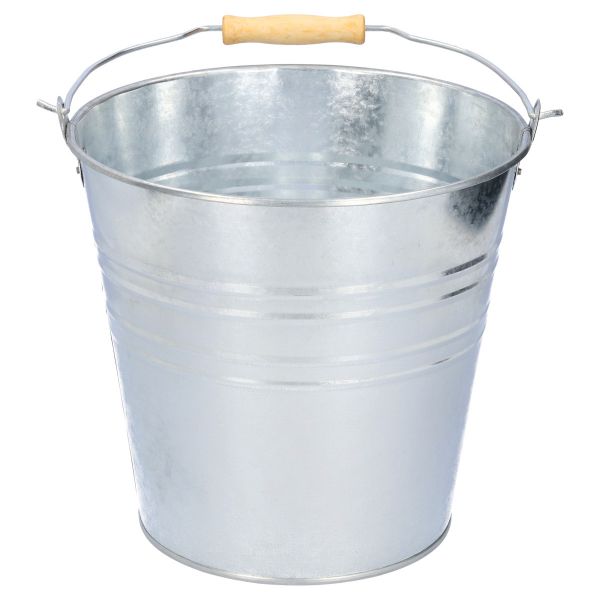 Zinkeimer 10 Liter - verzinkter Eimer mit Henkel - Garteneimer, Pflanzeimer, Dekoeimer