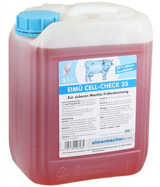 eimü® Cell-Check 3S, 5 Liter, Milch-Zelltest zur sicheren Mastitis Früherkennung