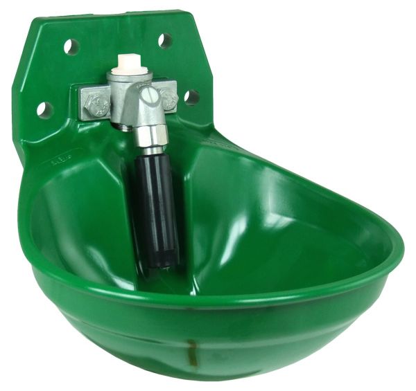 Suevia Tränkebecken Mod. 12P grün mit 3/4 Zoll Edelstahl-Ventil - 100.0129