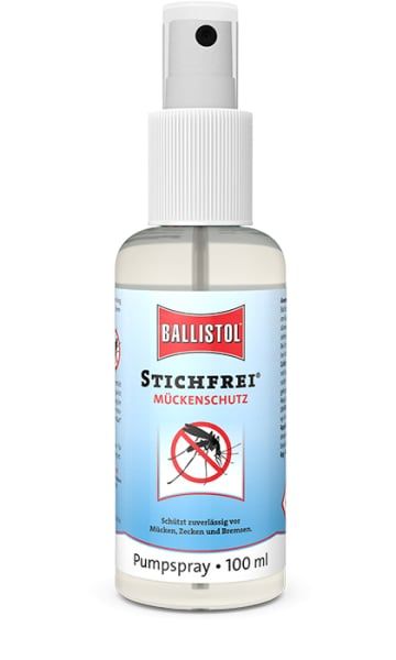 Ballistol Stichfrei® 100ml Pumpspray, Mückenschutzspray mit Hautpflege und UV-Filter