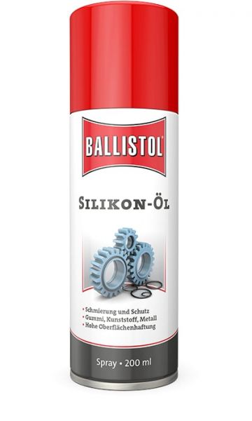 Ballistol® Silikon-Öl 200ml, Silikonspray für Gummi, Plastik und Metalle