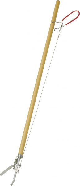 FLORA Greifboy mit Holzstiel, 87cm, Greifzange für die Papier- und Abfallsammlung, 01321