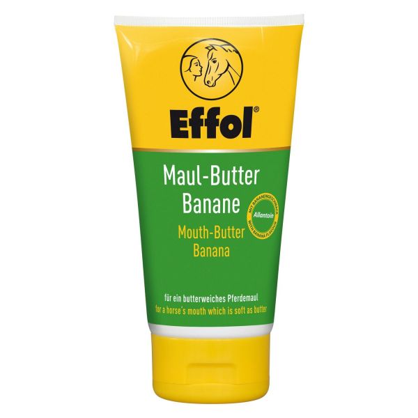 Effol® Maul-Butter Banane 150ml, für ein butterweiches Pferdemaul, Lippenbalsam mit Bananengeschmack