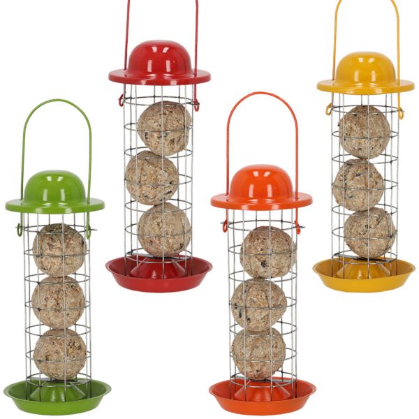 Esschert Design Meisenknödelautomat Naturtöne - Futterautomat für Vögel - sortiert