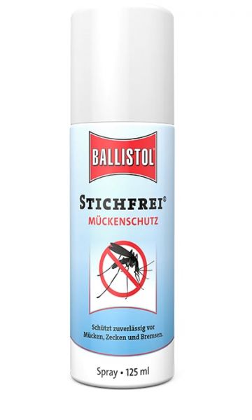 Ballistol Stichfrei® 125ml Spray, Mückenschutzspray mit Hautpflege und UV-Filter
