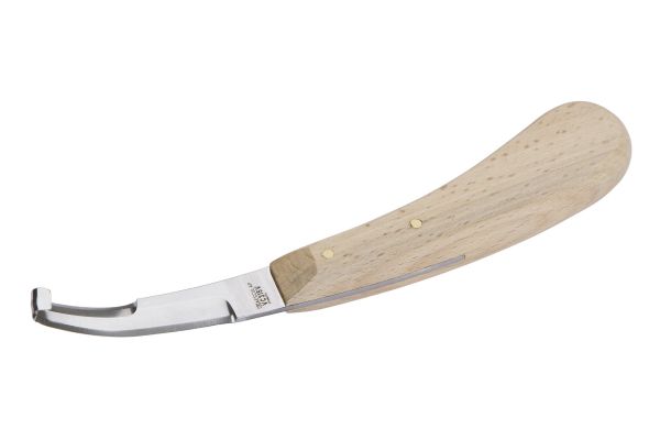 Aesculap Hufmesser zweischneidig, schmal, Klauenmesser NIRO mit Holzgriff, GTA315