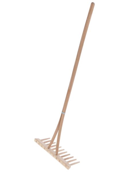 Kinder Holzrechen 35cm mit Stiel - Mini Heurechen für Kinder 100cm