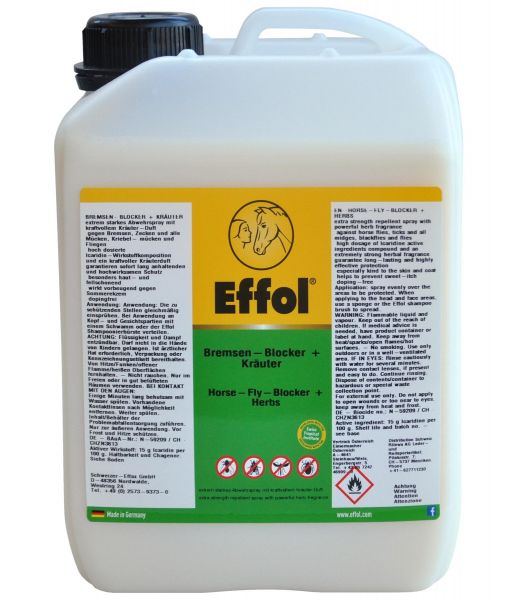 Effol® Bremsen-Blocker+ Kräuter 2,5 Liter, Bremsenschutz und Fliegenabwehr für Pferde