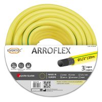 ARROFLEX Gartenschlauch 1/2 Zoll, 25m, 3-schichtig, Trikotgewebe, PVC Wasserschlauch