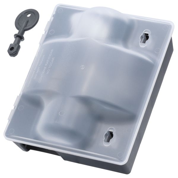 Köderstation Dualbox 2in1 - Durchlauf Schlagfalle und Köderbox - Rattenbox 24x20x11cm