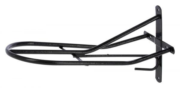 Sattelhalter 54cm, englisches Modell, schwarz, Sattelträger für Sättel und Trensen