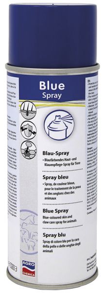 Blue Spray 400ml, Blauspray, blaufärbendes Haut- und Klauenpflegespray für Tiere