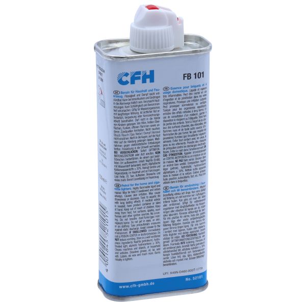 CFH Feuerzeugbenzin 133ml, Nachfüllbenzin für Benzinfeuerzeuge, Reinigungsbenzin, FB101