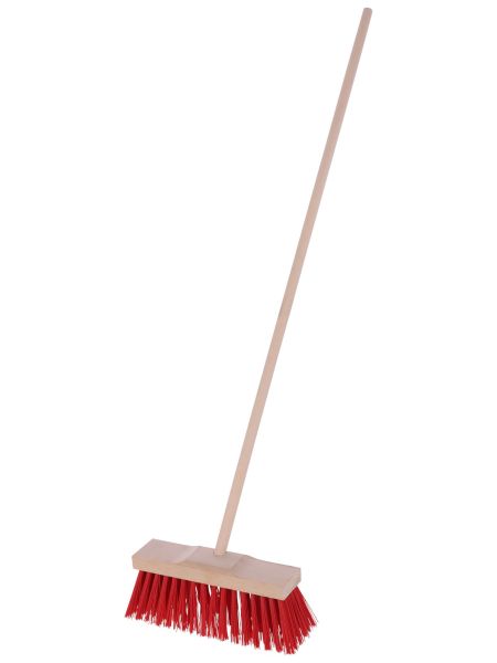 Kinder Straßenbesen 30cm mit Stiel - Elaston Spielbesen für Kinder 110cm