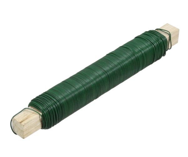 hadra® Wickeldraht Ø0,65mm, 100g, grün lackiert, Bindedraht, Blumendraht, Basteldraht