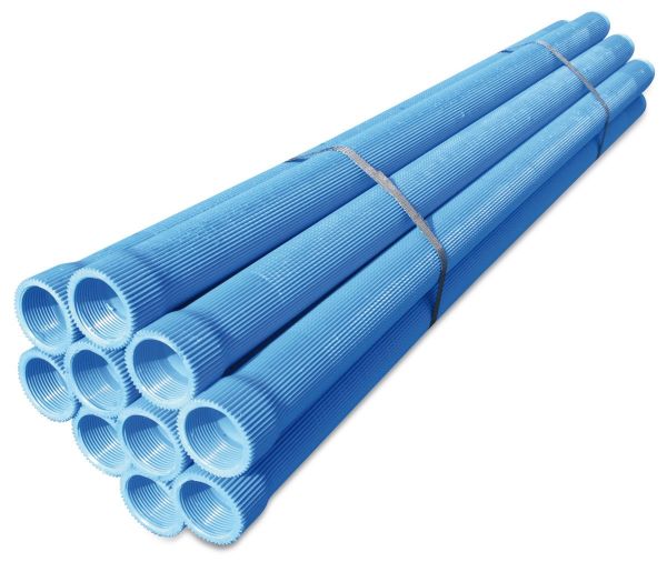 PVC Filterrohr 1 1/2 Zoll, gerippt, mit Gewinde, 1m, Brunnenfilter, Rippenfilter für den Brunnenbau