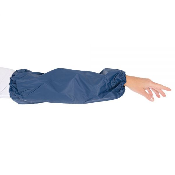 Hygostar Schutzärmel Polyester blau, Ärmelschoner mit Gummizug - 2 Stück