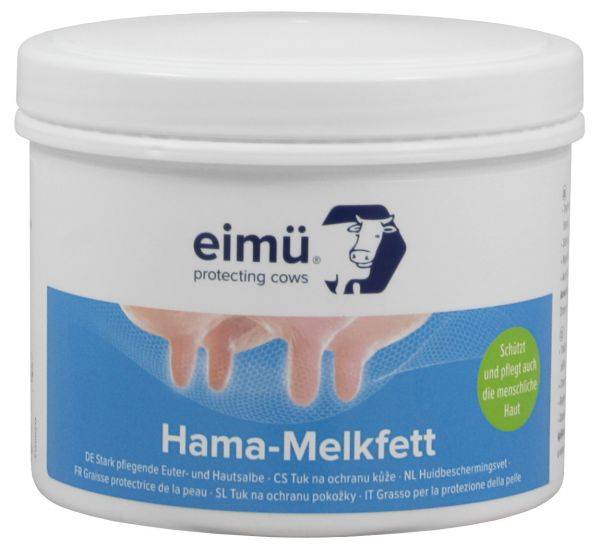 eimü® Hama-Melkfett 500ml Dose, mit Hamamelis für die Euterpflege bei Rindern und Kühen