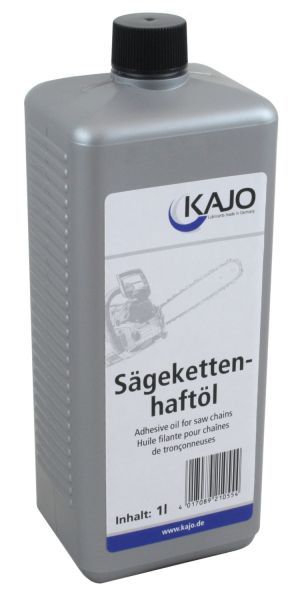 KAJO Sägeketten-Haftöl 1 Liter Flasche, Sägekettenöl für Motorsägen aller Art