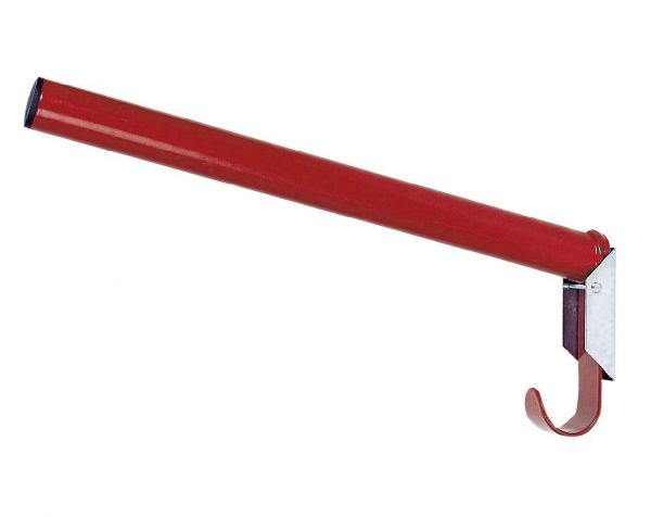 Sattelhalter 44cm, klappbar, rot, runde Ausführung, Sattelträger für Sättel und Trensen