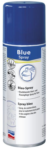 Blue Spray 200ml, Blauspray, blaufärbendes Haut- und Klauenpflegespray für Tiere