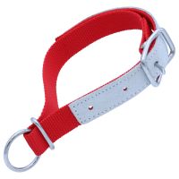 Halsriemen für Schafe, verstellbares Ziegenhalsband, Nylon & Leder, Rot, 60cm Halsriemen für Schafe, verstellbares Ziegenhalsband, Nylon & Leder, Rot, 60cm